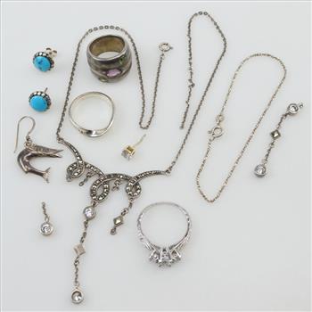 Sterling Silver Jewelry, 11 Pieces