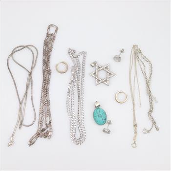 Sterling Silver Jewelry, 11 Pieces