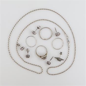 Sterling Silver Jewelry, 11 Pieces
