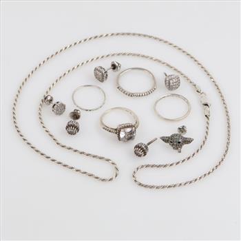 Sterling Silver Jewelry, 11 Pieces