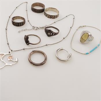Sterling Silver Jewelry, 11 Pieces