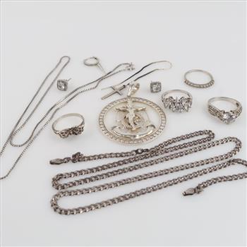 Sterling Silver Jewelry, 11 Pieces