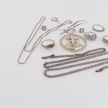 Sterling Silver Jewelry, 11 Pieces