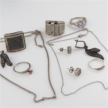 Sterling Silver Jewelry, 11 Pieces