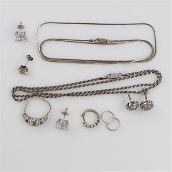 Sterling Silver Jewelry, 11 Pieces