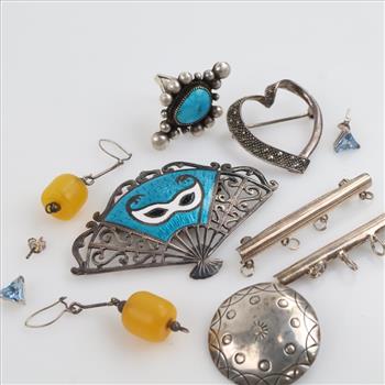 Sterling Silver Jewelry, 11 Pieces