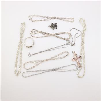 Sterling Silver Jewelry, 11 Pieces