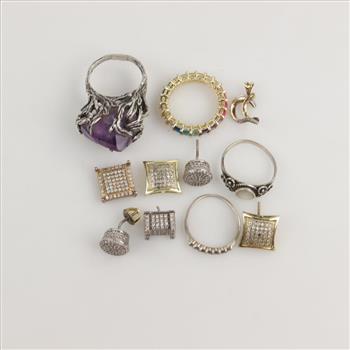 Sterling Silver Jewelry, 11 Pieces