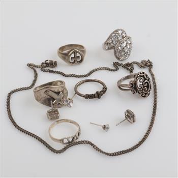 Sterling Silver Jewelry, 11 Pieces