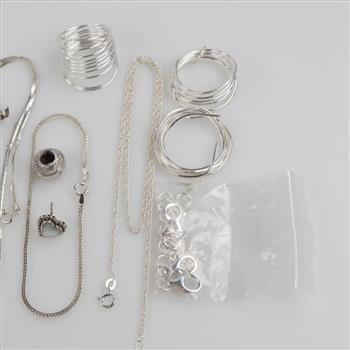 Sterling Silver Jewelry, 12+ Pieces