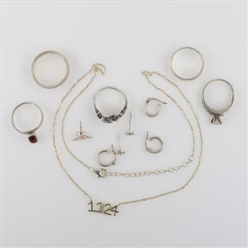 Sterling Silver Jewelry, 12 Pieces