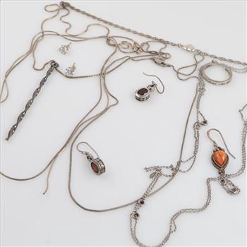 Sterling Silver Jewelry, 12 Pieces