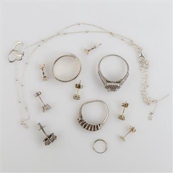Sterling Silver Jewelry, 12 Pieces