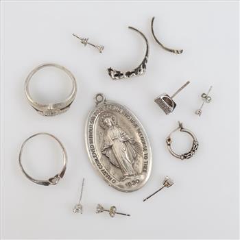 Sterling Silver Jewelry, 12 Pieces