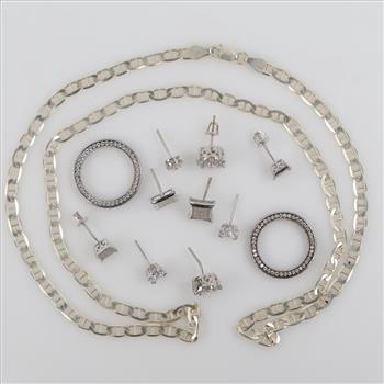 Sterling Silver Jewelry, 12 Pieces