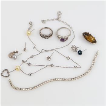 Sterling Silver Jewelry, 13 Pieces