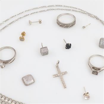 Sterling Silver Jewelry, 14 Pieces