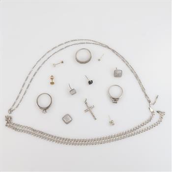 Sterling Silver Jewelry, 14 Pieces