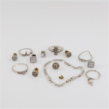 Sterling Silver Jewelry, 14 Pieces