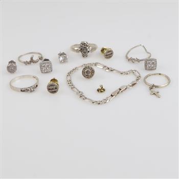 Sterling Silver Jewelry, 14 Pieces