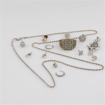 Sterling Silver Jewelry, 14 Pieces