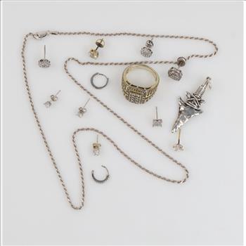 Sterling Silver Jewelry, 14 Pieces