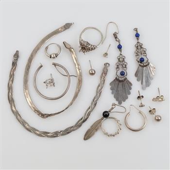 Sterling Silver Jewelry, 15 Pieces