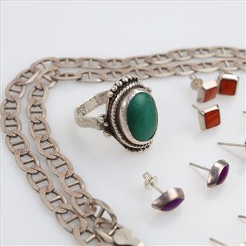 Sterling Silver Jewelry, 17 Pieces