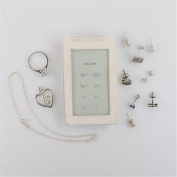 Sterling Silver Jewelry, 19 Pieces