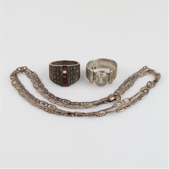 Sterling Silver Jewelry, 3 Pieces