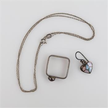 Sterling Silver Jewelry, 3 Pieces