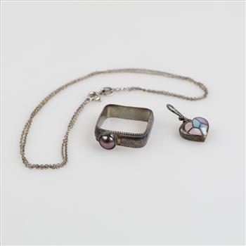 Sterling Silver Jewelry, 3 Pieces