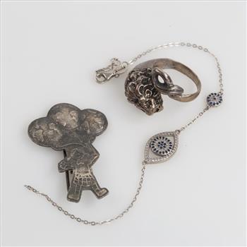 Sterling Silver Jewelry, 3 Pieces