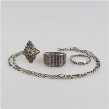 Sterling Silver Jewelry, 4 Pieces