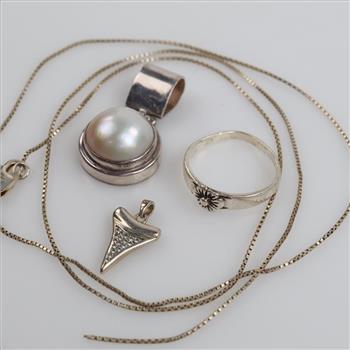 Sterling Silver Jewelry, 4 Pieces