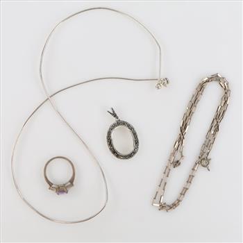 Sterling Silver Jewelry, 4 Pieces