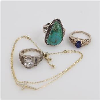 Sterling Silver Jewelry, 4 Pieces