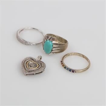 Sterling Silver Jewelry, 4 Pieces