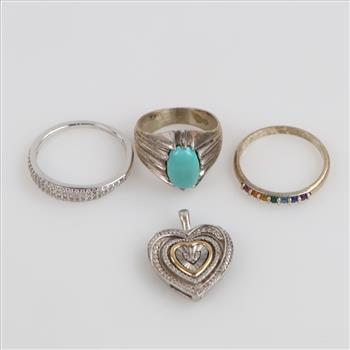 Sterling Silver Jewelry, 4 Pieces