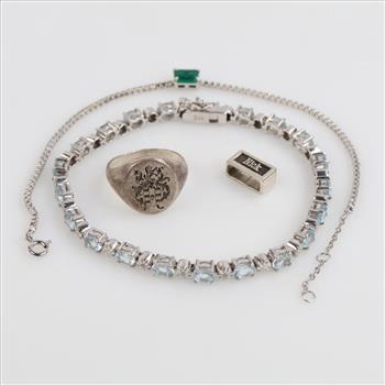 Sterling Silver Jewelry, 4 Pieces