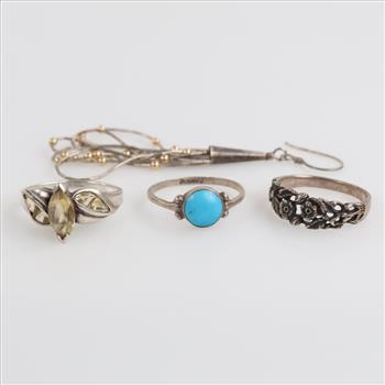 Sterling Silver Jewelry, 4 Pieces
