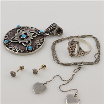 Sterling Silver Jewelry, 5 Pieces