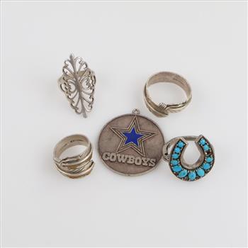 Sterling Silver Jewelry, 5 Pieces