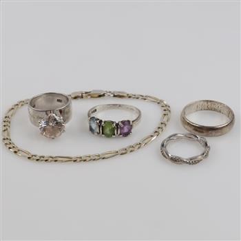 Sterling Silver Jewelry, 5 Pieces
