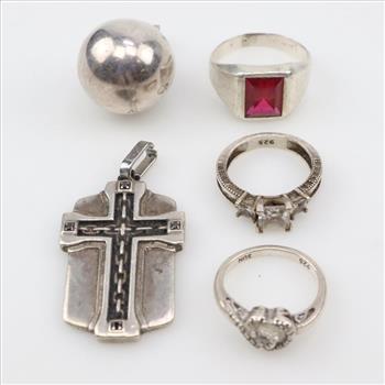 Sterling Silver Jewelry, 5 Pieces