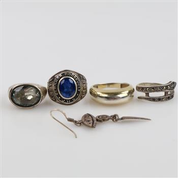 Sterling Silver Jewelry, 5 Pieces
