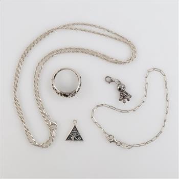 Sterling Silver Jewelry, 5 Pieces