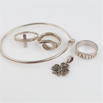 Sterling Silver Jewelry, 5 Pieces