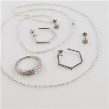 Sterling Silver Jewelry, 6 Pieces