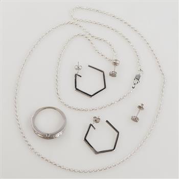 Sterling Silver Jewelry, 6 Pieces